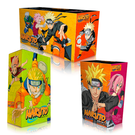 Naruto Complete Manga Box Sets 1, 2, & 3 by Masashi Kishimoto - TAKURAI