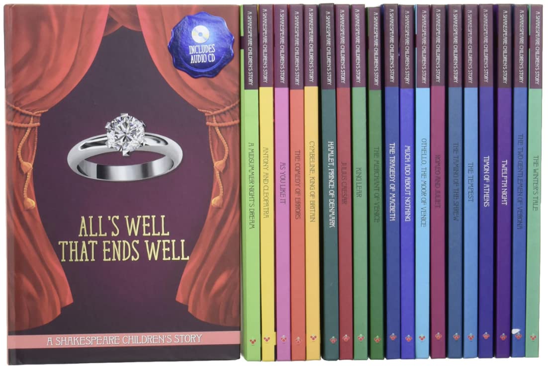20 Children's Shakespeare Stories Hardback Set With Audio Cd's Hardcover - TAKURAI