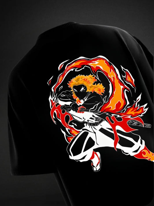 Flame Pillar - Oversized Tee