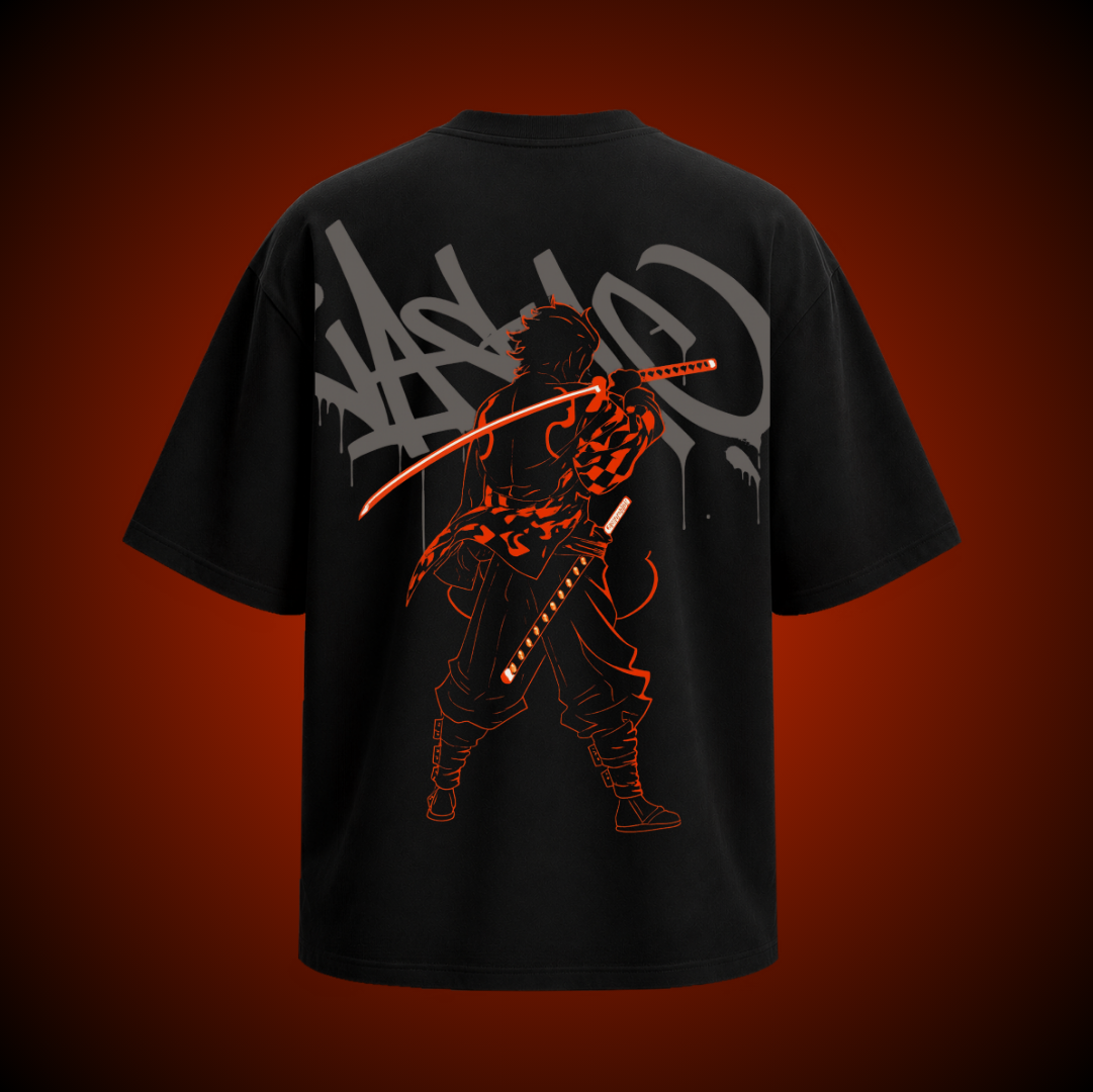 TANJIRO / BREATH OF THE SUN OVERSIZED T-SHIRT