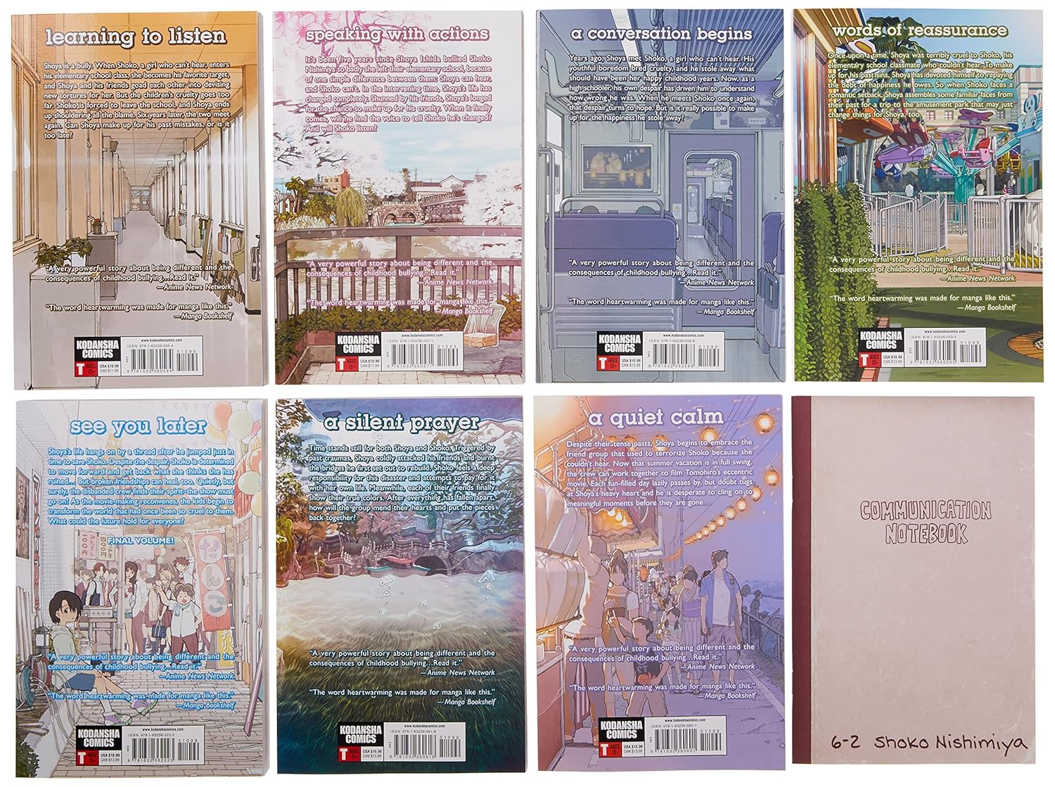 A Silent Voice Complete Series Box Set Paperback – Box set, December 19, 2017 - TAKURAI