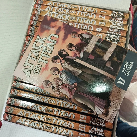 Attack On Titan Manga Box Set (Volume 1-21) 💥 With Bonus Manga Wall Framed Poster! - TAKURAI