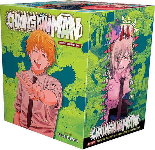 Chainsaw Man Box Set: Includes volumes 1-11 Paperback by Tatsuki Fujimoto ISBN: 9781974741427 - TAKURAI