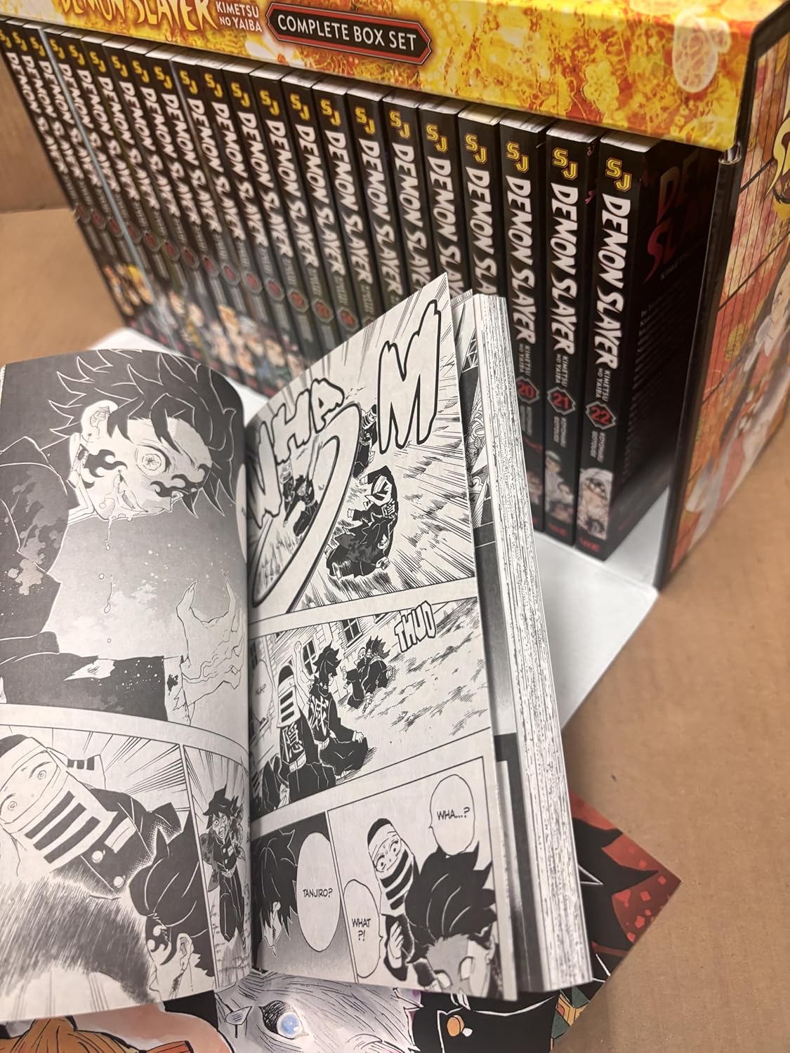 Demon Slayer: Kimetsu no Yaiba Complete Box Set (Volumes 1–23) – Premium Manga Edition with Exclusive Booklet & Poster – Koyoharu Gotouge, VIZ Media with Bookmark and 🎁 Freebie: A Free Manga Wall Poster -Paperback - TAKURAI