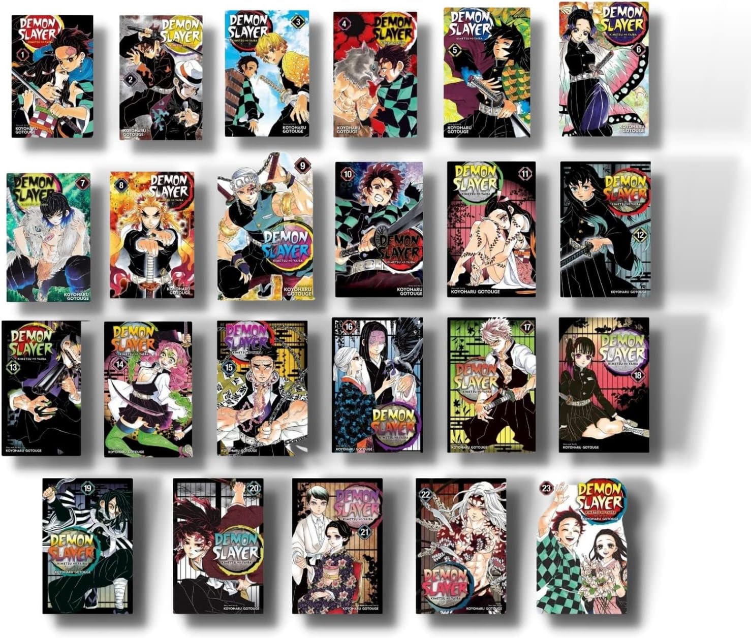 Demon Slayer: Kimetsu no Yaiba Vol 1-23 Comics Complete Manga Full/Loose Set by Eichiro Oda Rare Excellent Condition 🎁 Freebie: A free Manga Wall Poster - TAKURAI