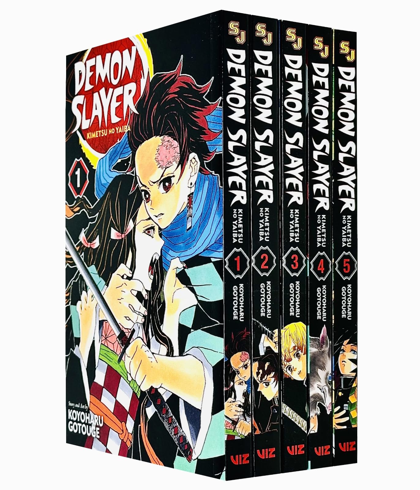 Demon Slayer: Kimetsu no Yaiba Vol-1-5 Books Collection set Paperback ISBN: 9789123860449 - TAKURAI