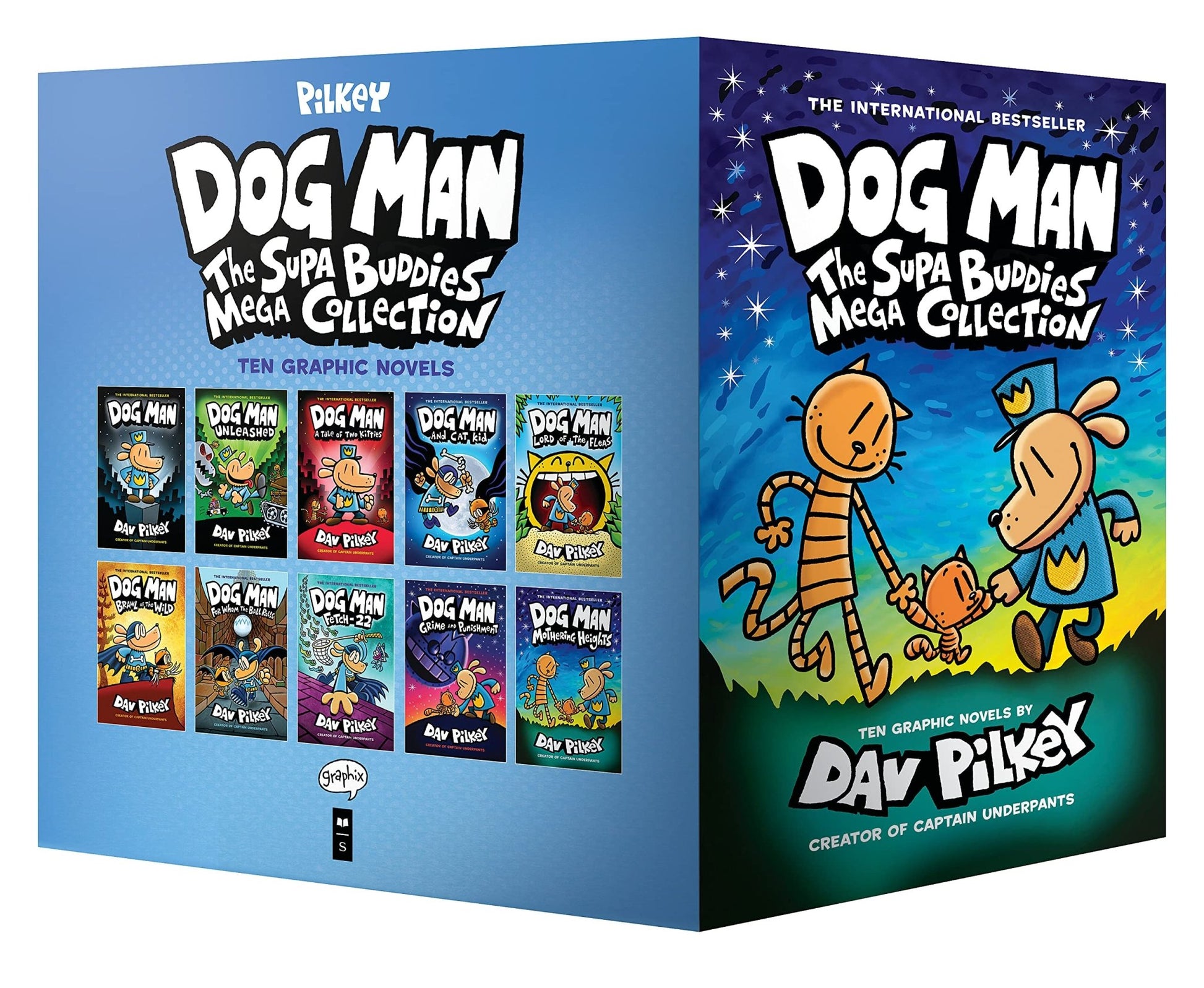 Dog Man: The Supa Buddies Mega Collection: From the Creator of Captain Underpants (Dog Man 1-10 Box Set) ISBN: 9781338792164 - TAKURAI