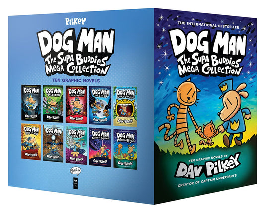 Dog Man: The Supa Buddies Mega Collection: From the Creator of Captain Underpants (Dog Man 1-10 Box Set) ISBN: 9781338792164 - TAKURAI