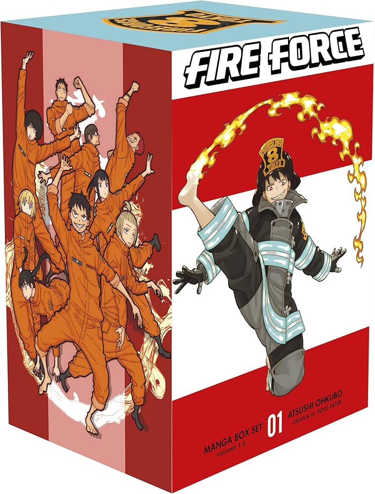 Fire Force Manga Box Set 1 (Vol. 1-6) Paperback by Atsushi Ohkubo ISBN: 9798888772584 - TAKURAI