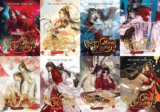 Heaven Official’s Blessing (Tian Guan Ci Fu) – Complete Vol. 1–8 Box Set by Mo Xiang Tong Xiu | English Paperback Edition - TAKURAI