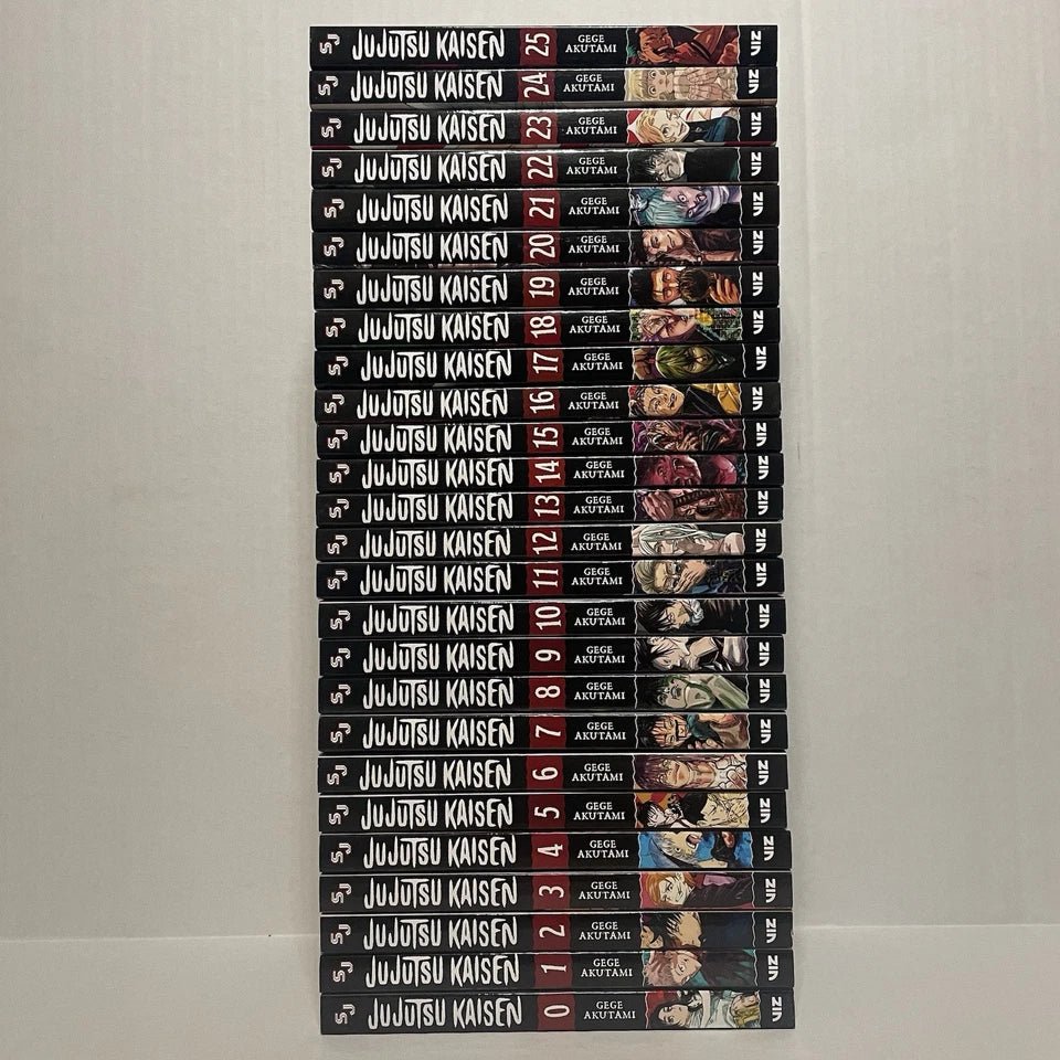 Jujutsu Kaisen Manga (Vol. 0-25) English Full/Loose Set JJK Sorcery Comic Series by Gege Akutami 🎁 Bonus: Free Manga-Themed Wall Poster - TAKURAI