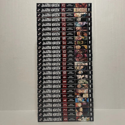 Jujutsu Kaisen Manga (Vol. 0-25) English Full/Loose Set JJK Sorcery Comic Series by Gege Akutami 🎁 Bonus: Free Manga-Themed Wall Poster - TAKURAI