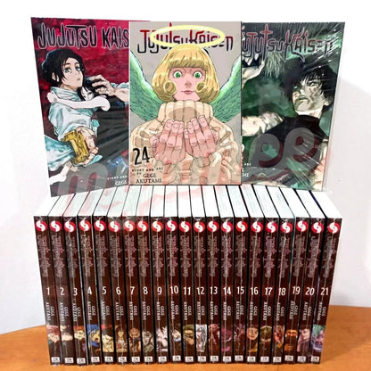 Jujutsu Kaisen Manga (Vol. 0-25) English Full/Loose Set JJK Sorcery Comic Series by Gege Akutami 🎁 Bonus: Free Manga-Themed Wall Poster - TAKURAI