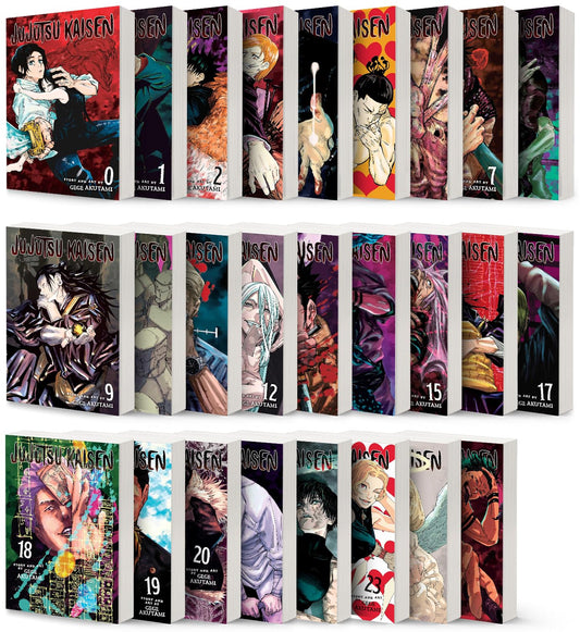 Jujutsu Kaisen Manga (Vol. 0-25) English Full/Loose Set JJK Sorcery Comic Series by Gege Akutami 🎁 Bonus: Free Manga-Themed Wall Poster - TAKURAI