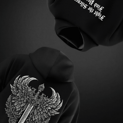 KENSEI BLACK HOODIE - TAKURAI