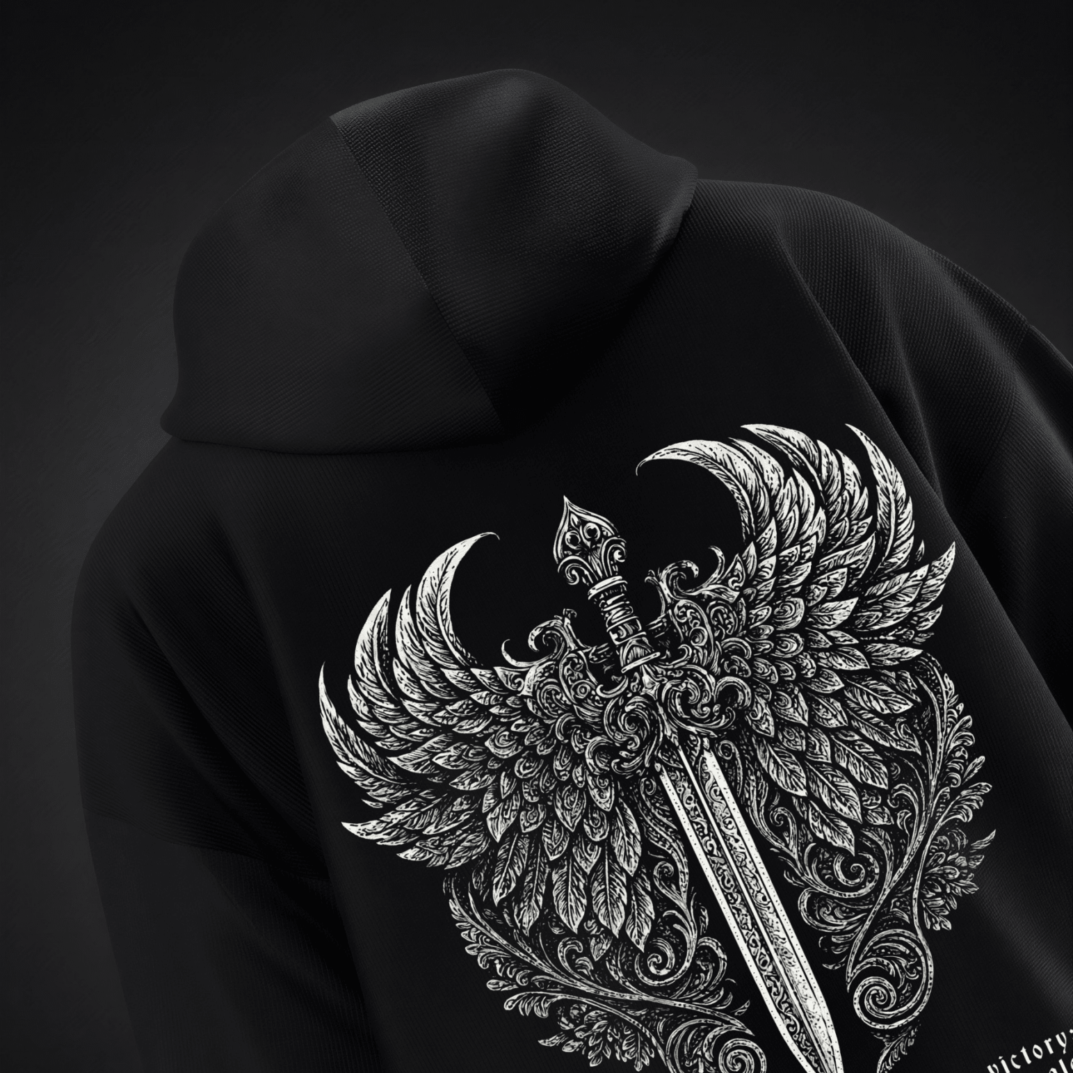 KENSEI BLACK HOODIE - TAKURAI