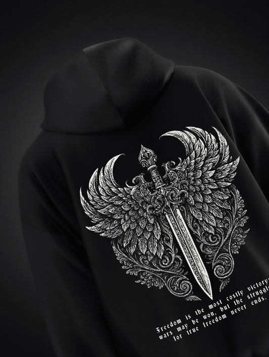 KENSEI BLACK HOODIE - TAKURAI