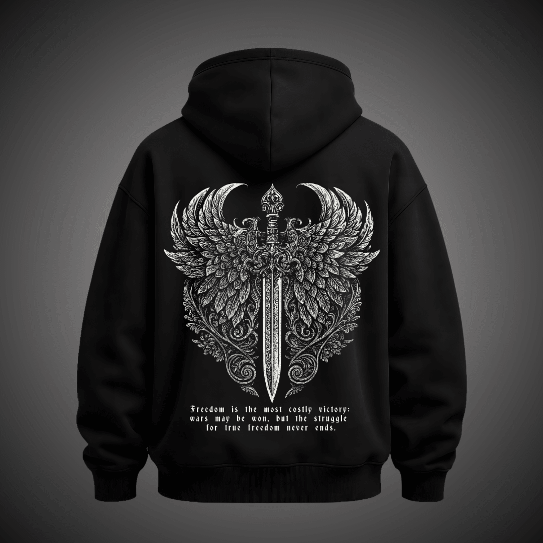 KENSEI BLACK HOODIE - TAKURAI