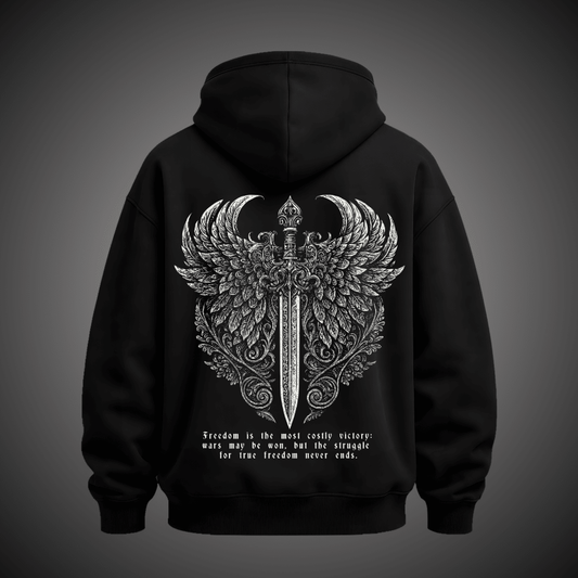 KENSEI BLACK HOODIE - TAKURAI