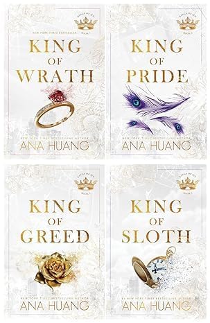 Kings of Sin Series 4 Books Collection Set By Ana Huang (King of Wrath, King of Pride, King of Greed and King of Sloth) Paperback by Anna Huang - TAKURAI