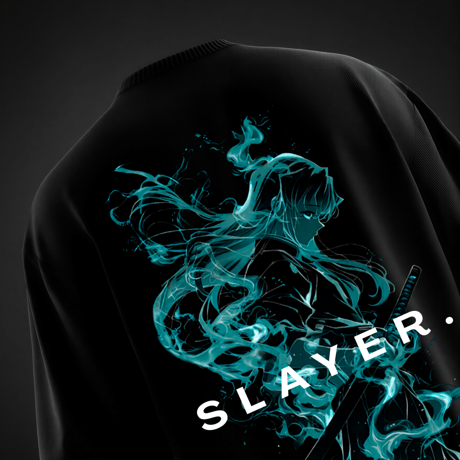 Mist Breathing Oversized Tee - TAKURAI