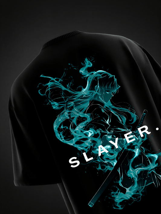 Mist Breathing Oversized Tee - TAKURAI