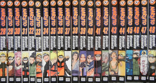 Naruto Manga Box Set 2: Volumes 28–48 || Comic Book Full/Loose Set 🎁 Freebie: A free Manga Wall Poster - TAKURAI