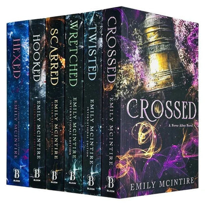 Never After Series by Emily McIntire Complete 6 Books Collection Set (Hexed, Hooked, Scarred, Wretched, Twisted & Crossed) - TAKURAI