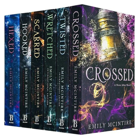 Never After Series by Emily McIntire Complete 6 Books Collection Set (Hexed, Hooked, Scarred, Wretched, Twisted & Crossed) - TAKURAI