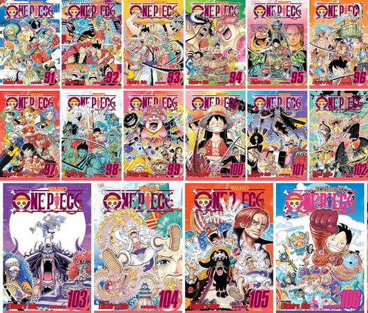 One Piece Manga Set (Volumes 91–105) — Wano to Egghead Saga (Individual Books, Unboxed) 🎁 Freebie: A free Manga Wall Poster - TAKURAI