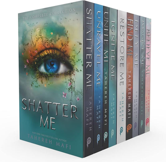 Shatter Me: The Complete 9-Book Box Set by Tahereh Mafi | Dystopian YA Romance Thriller (Paperback) - TAKURAI