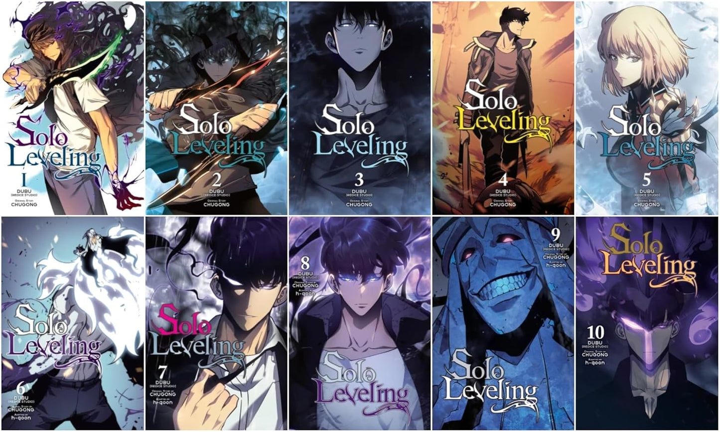 Solo Leveling Manga Series, Vol 1-10, Collection Books Full/Loose B/W Set by Chugong - TAKURAI