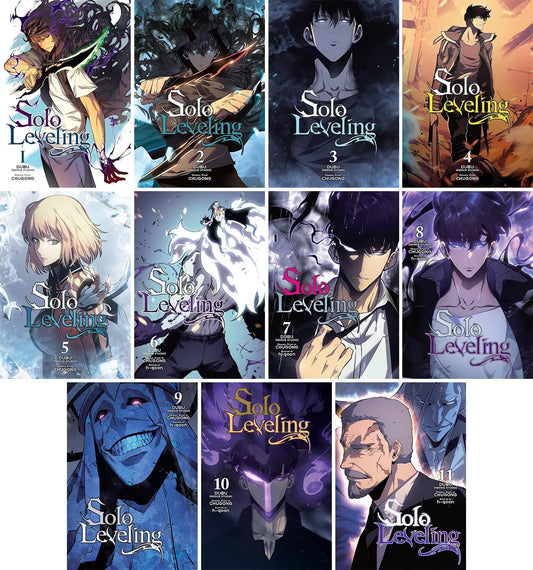 Solo Leveling Manga Series, Vol 1-11, Collection Books , Full Color Set by Chugong - TAKURAI