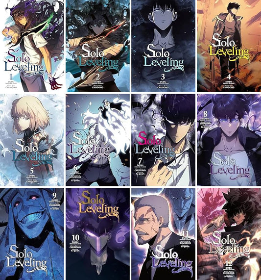 Solo Leveling Manga Series, Vol 1-12, 12 Collection Books Set FULL COLOR by Chugong Paperback - TAKURAI