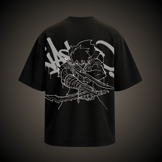 SUNG JINWOO / SOLO LEVELING OVERSIZED T-SHIRT - TAKURAI