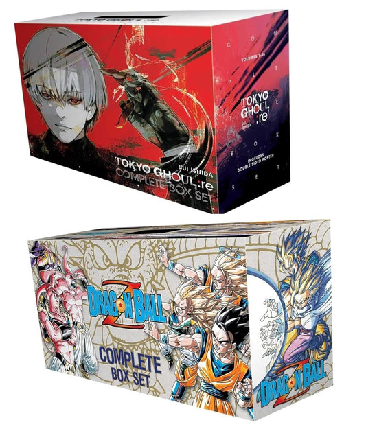 SUPER COMBO OF (Tokyo Ghoul Re Boxset 1-16 + Dragonball Z Complete Box Set: Vols. 1-26) - TAKURAI