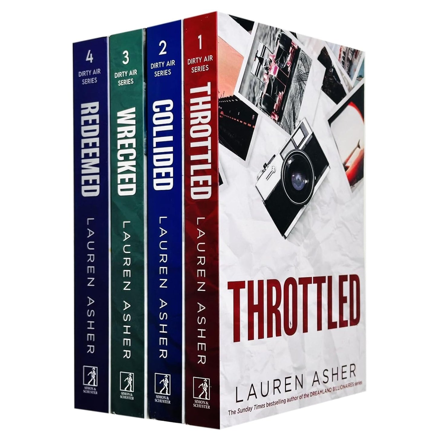 The Dirty Air Series 1-4 Books Collection Set By Lauren Asher (Throttled, Collided, Wrecked & Redeemed) Paperback by Lauren Asher ISBN: 9780451328342 - TAKURAI