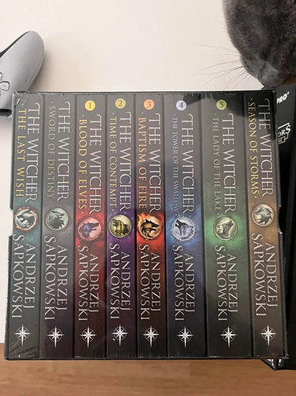 The Witcher Saga: Complete 8-Book Box Set by Andrzej Sapkowski | Epic Fantasy Series (Paperback) - TAKURAI