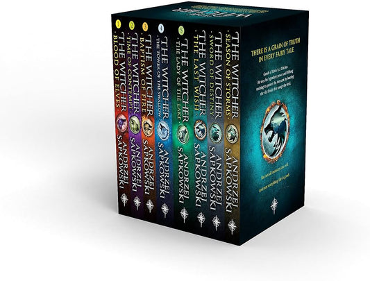 The Witcher Saga: Complete 8-Book Box Set by Andrzej Sapkowski | Epic Fantasy Series (Paperback) - TAKURAI
