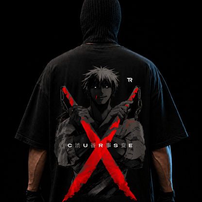 Toji Behind Oversized Tee - TAKURAI