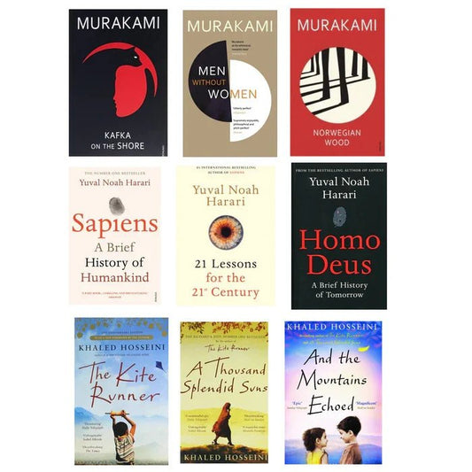 Voices That Move the World: 9-Book Literary Powerhouse Set – Murakami, Harari, Hosseini (Paperback Collection) - TAKURAI